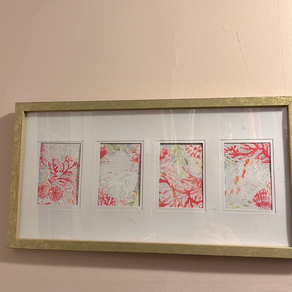 Lilly Pulitzer inspired wall art